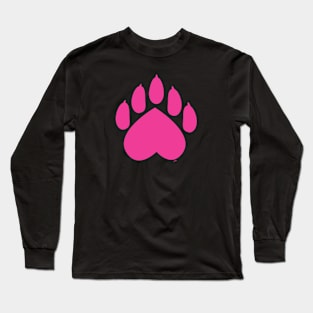 Valentine Heart Paw Long Sleeve T-Shirt